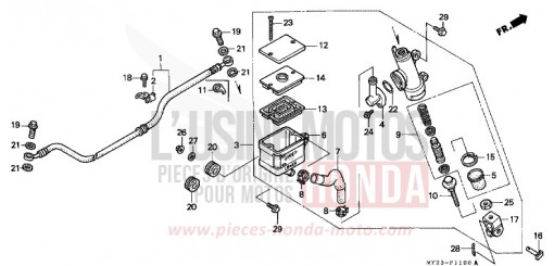 POMPA FRENO POSTERIORE NX650R di 1994
